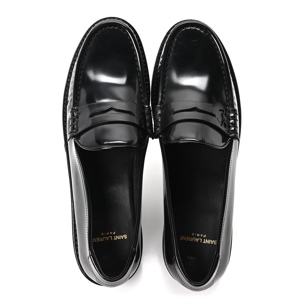 Saint Laurent - Glazed Calfskin Master Le Loafer 15 Moccassins