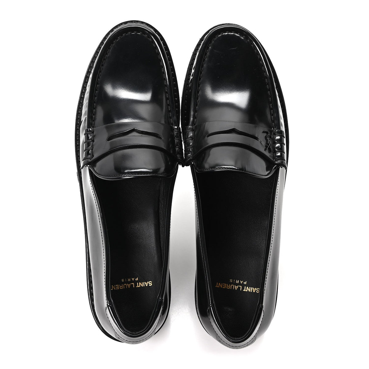 Saint Laurent - Glazed Calfskin Master Le Loafer 15 Moccassins