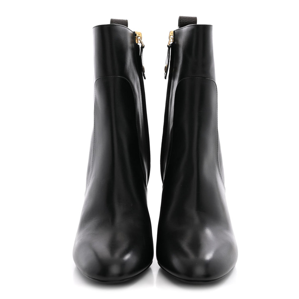 Louis Vuitton - LV X YK Calfskin Monogram Silhouette Ankle Boots