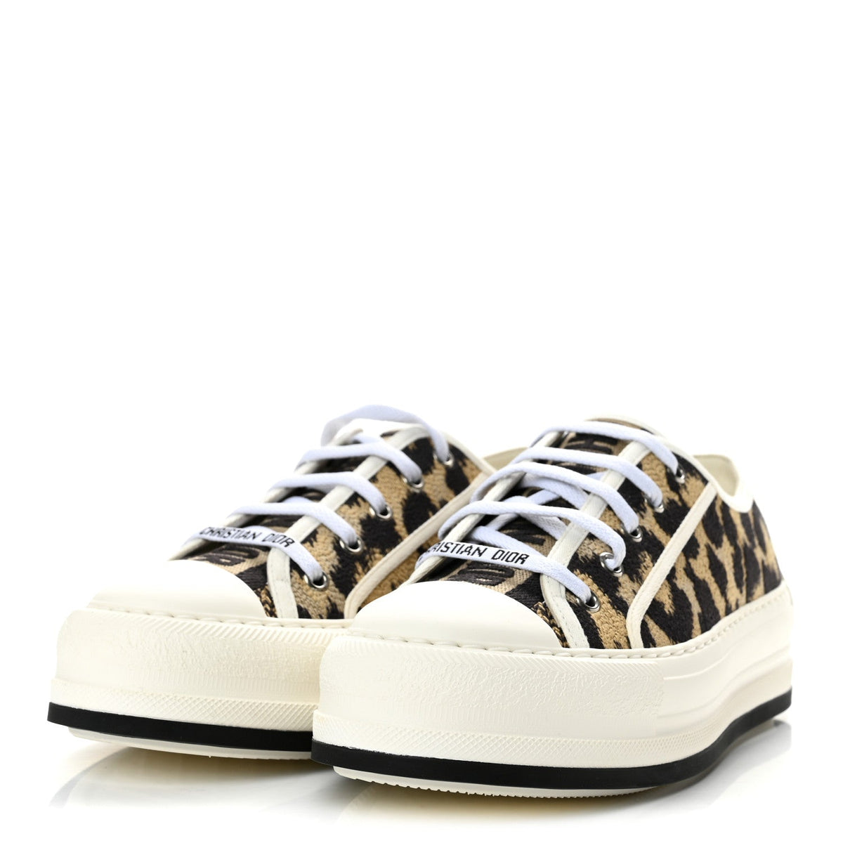 Dior - Cotton Mizza Embroidered Walk’N’Dior Low Top Sneakers