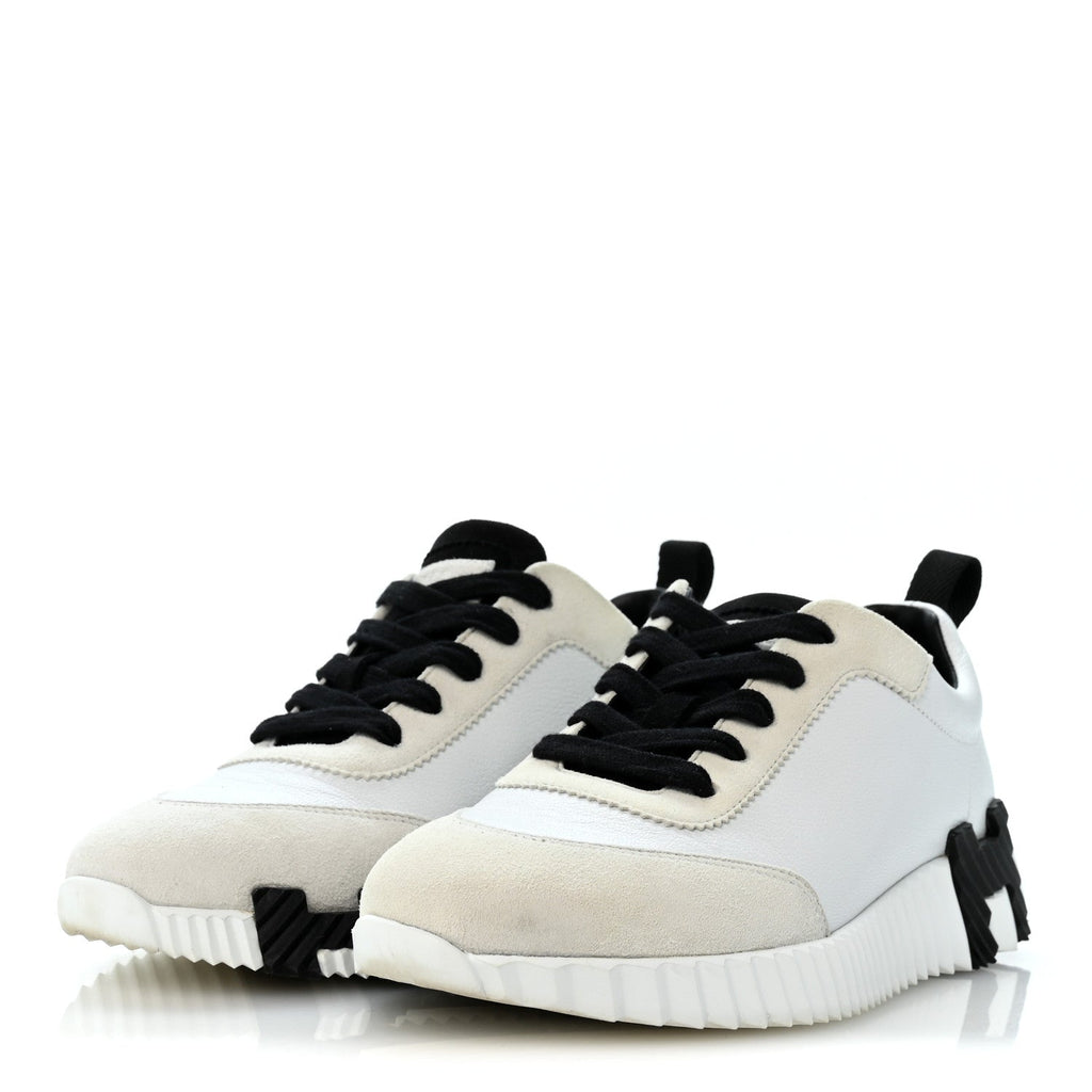 Hermès - Calfskin Suede Goatskin Bouncing Sneakers