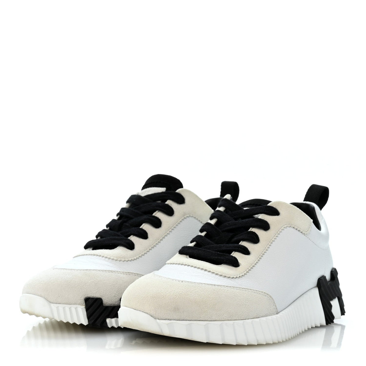 Hermès - Calfskin Suede Goatskin Bouncing Sneakers