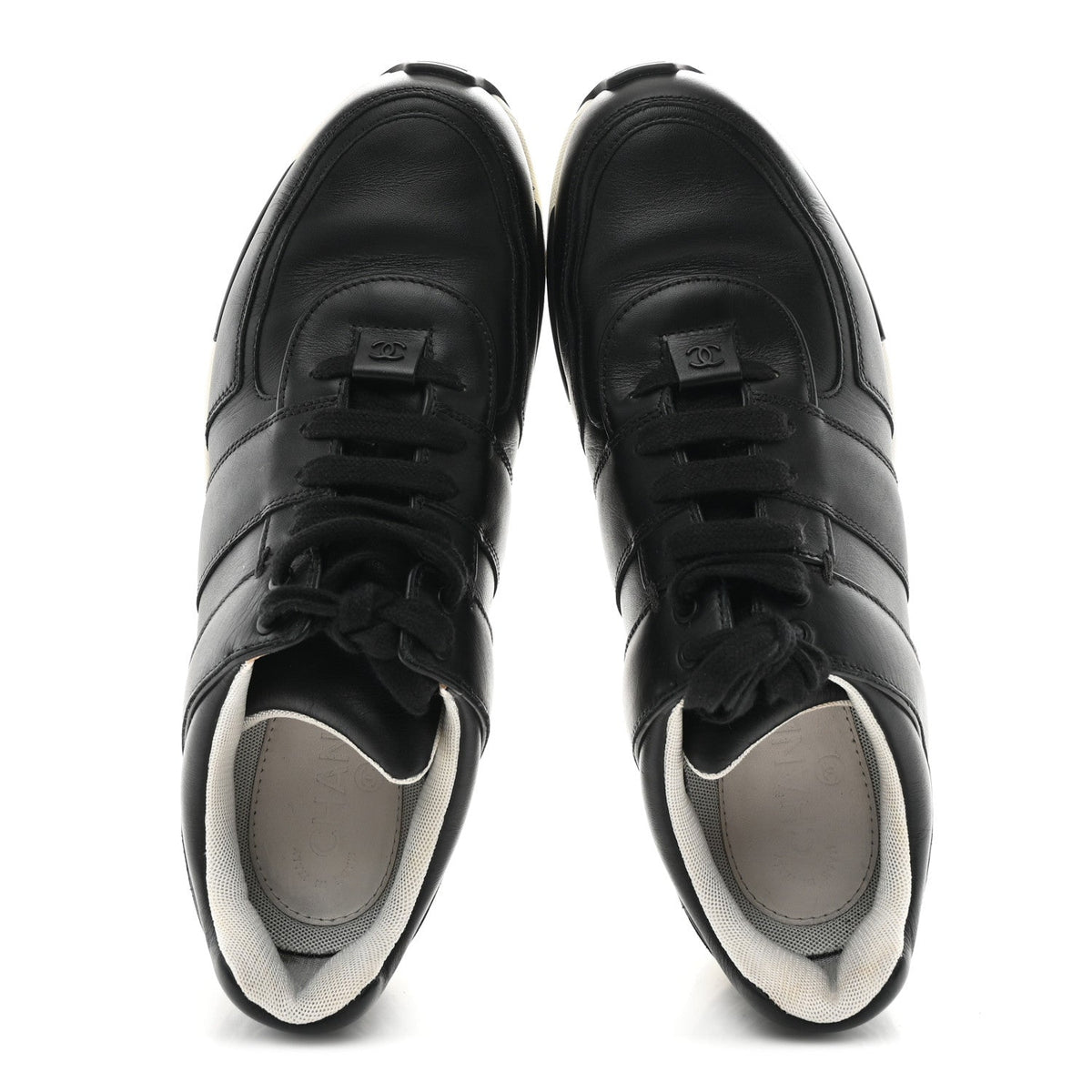 Chanel - Calfskin Tweed CC Sneakers