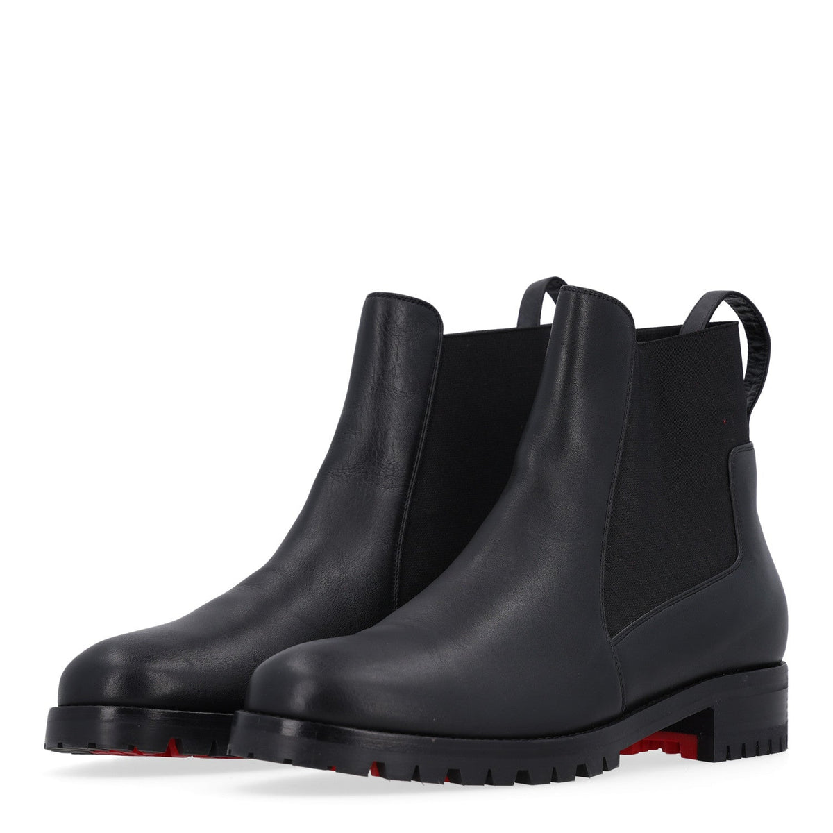 Christian Louboutin - Calfskin Marchacroche Flat Chelsea Boots