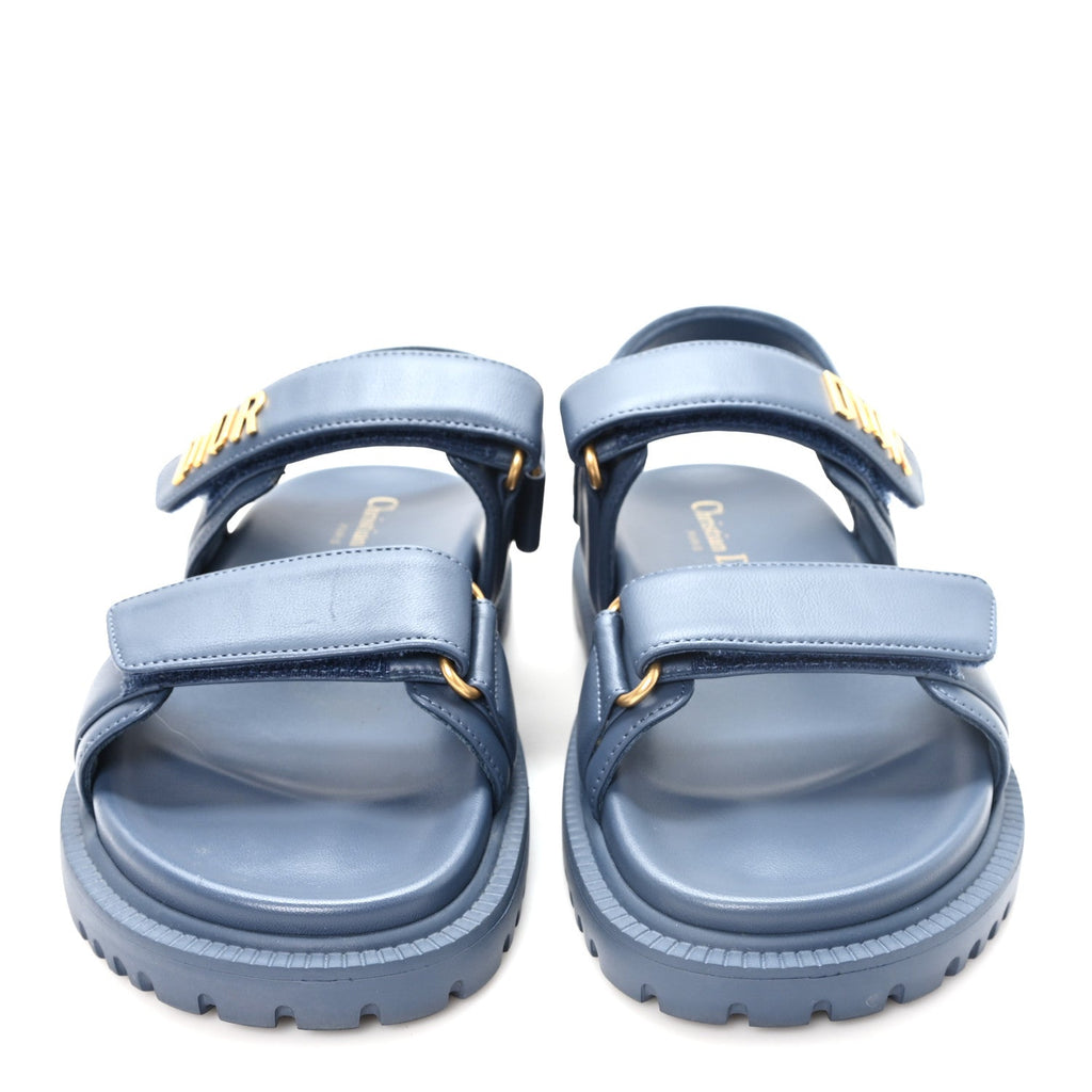 Dior - Lambskin Dioract 10mm Sandals - Pastel Blue