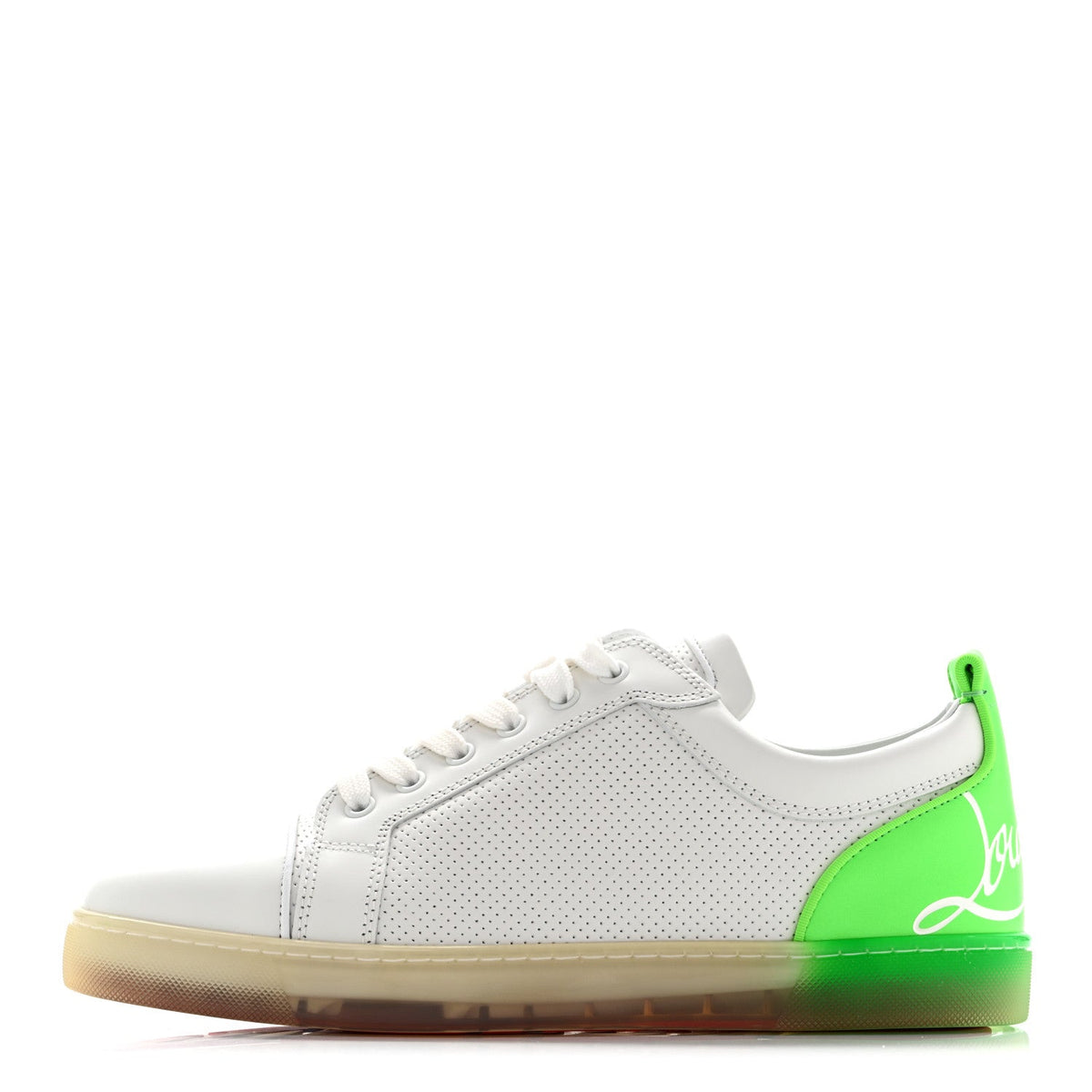 Christian Louboutin - Calfskin Perforated Fun Louis Junior Flat Sneakers