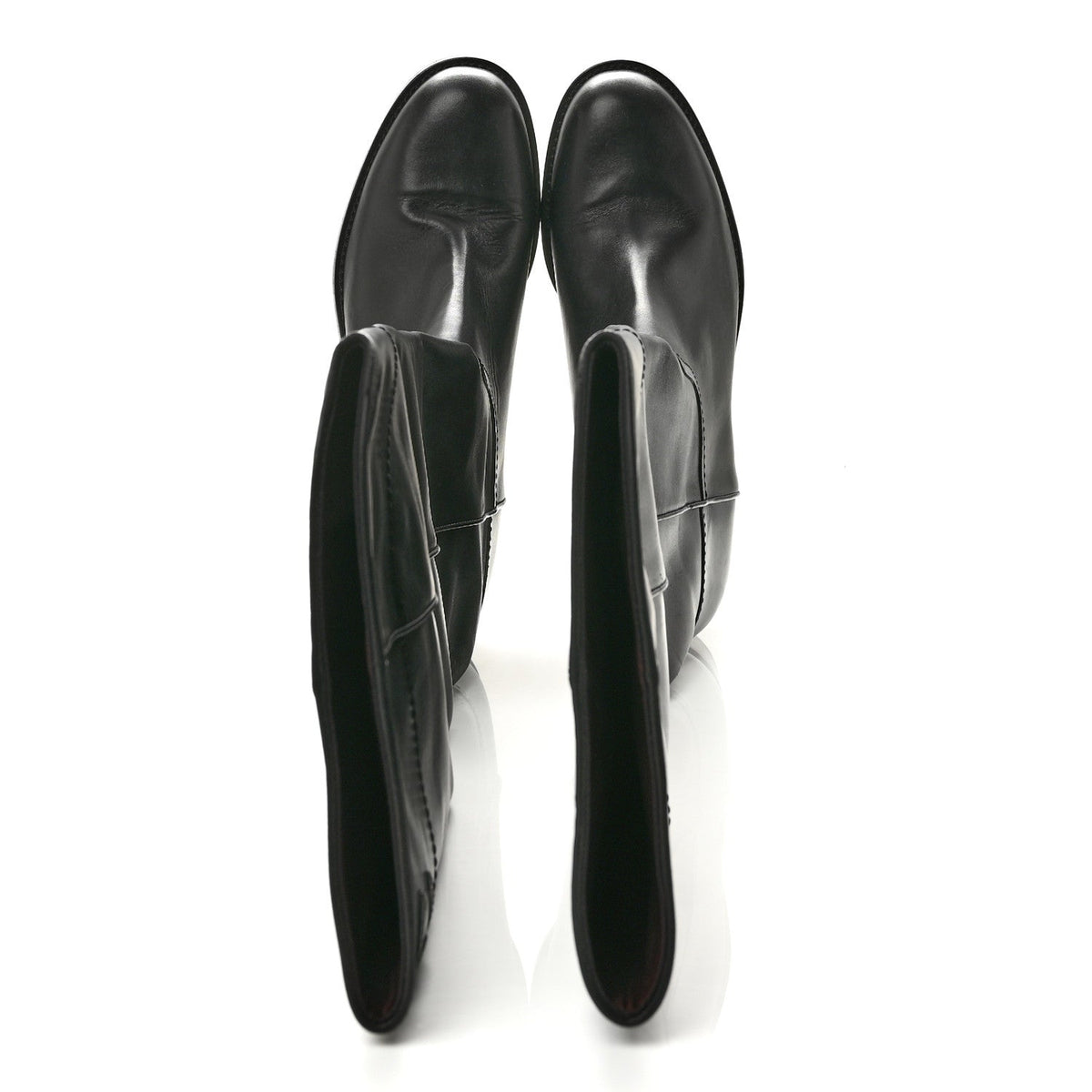 Chanel - Calfskin Ascot Riding Boots