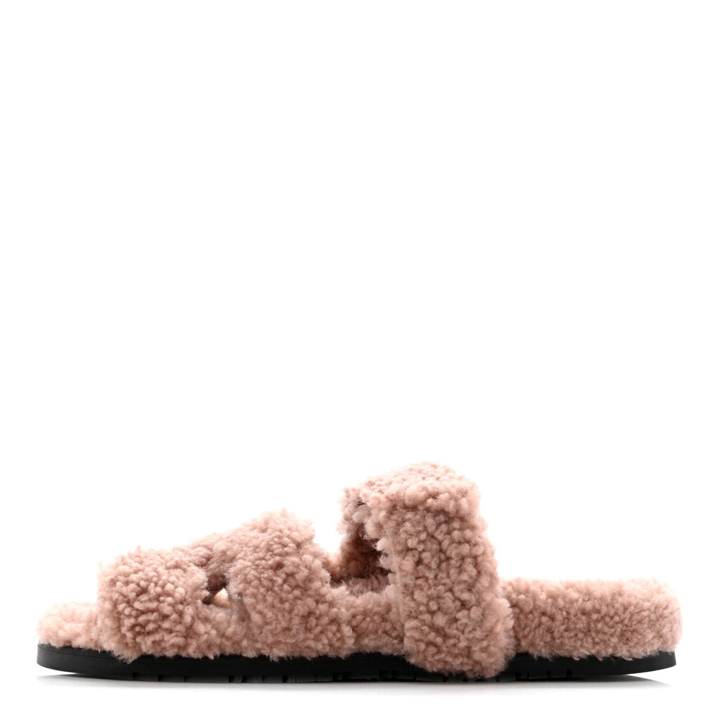 Hermès - Woolskin Chypre Sandals
