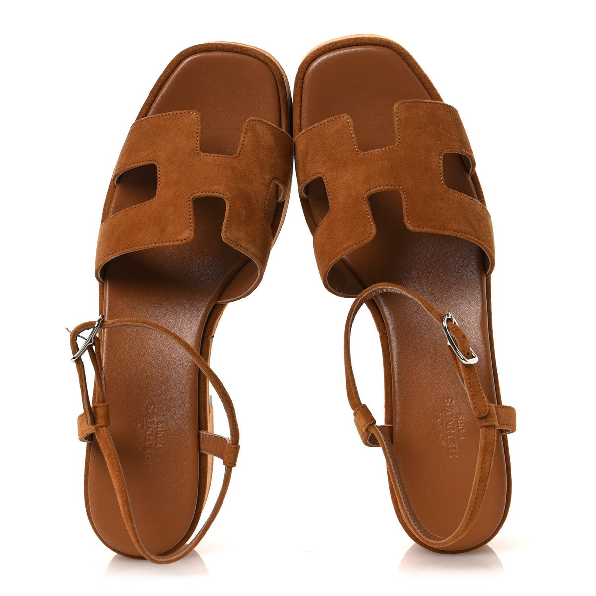 Hermès - Suede Goatskin Jam 30 Sandals