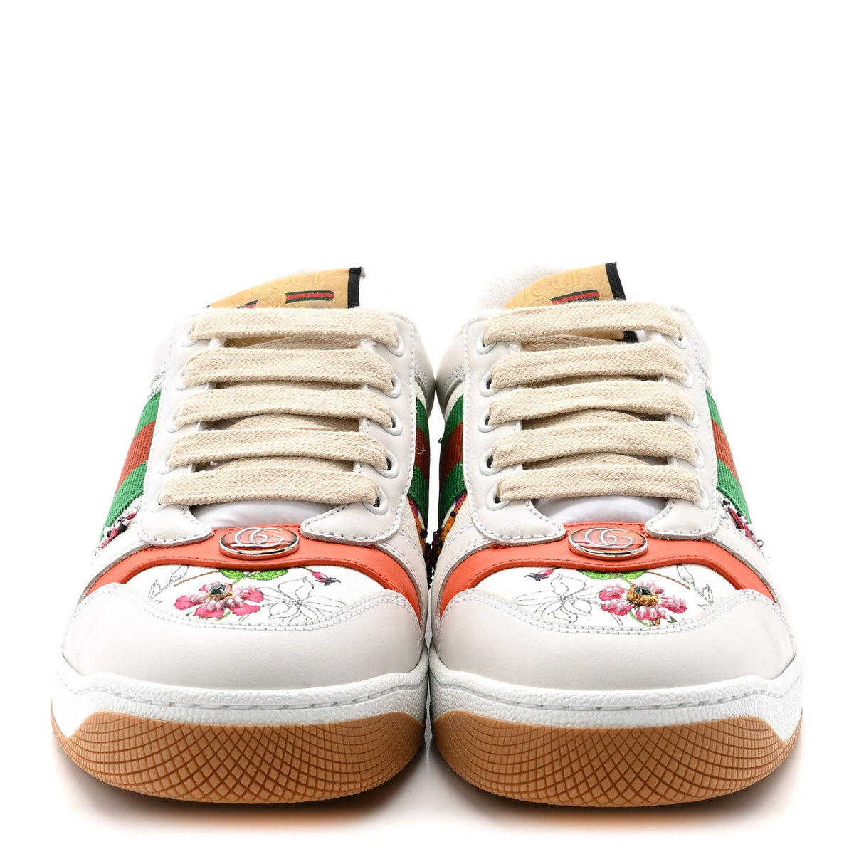 Gucci - Sepang Flora Faded Canvas Web Screener Sneakers