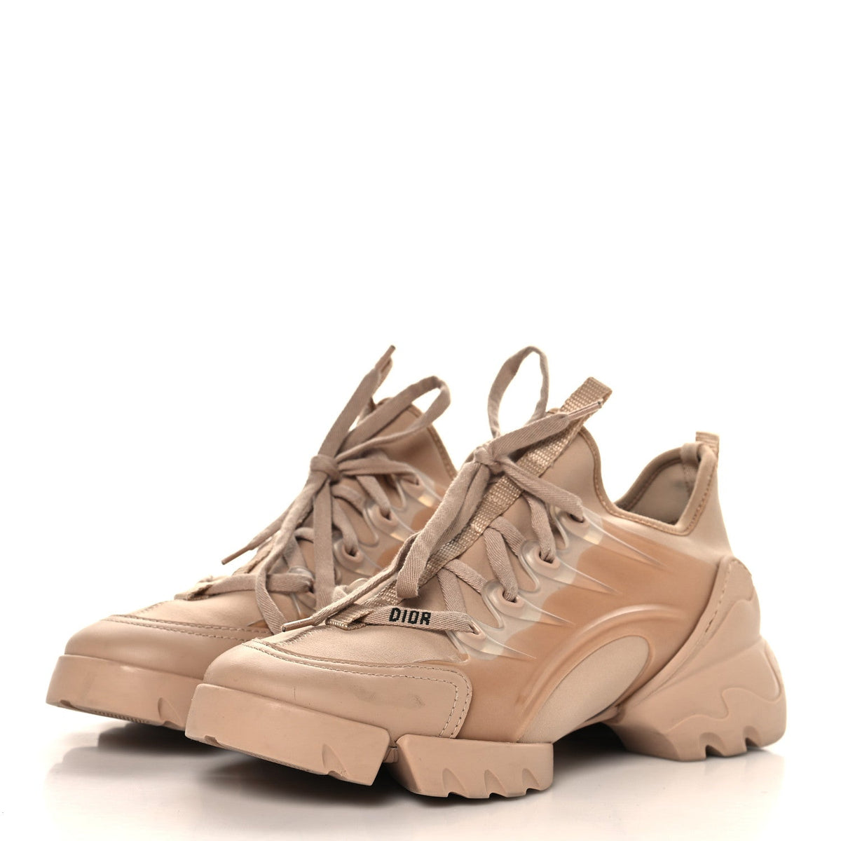 Dior - Neoprene Rubber D-Connect Sneakers - Nude