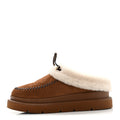 Louis Vuitton - Suede Calfskin Shearling Monogram Debossed Cortina Closed Mule