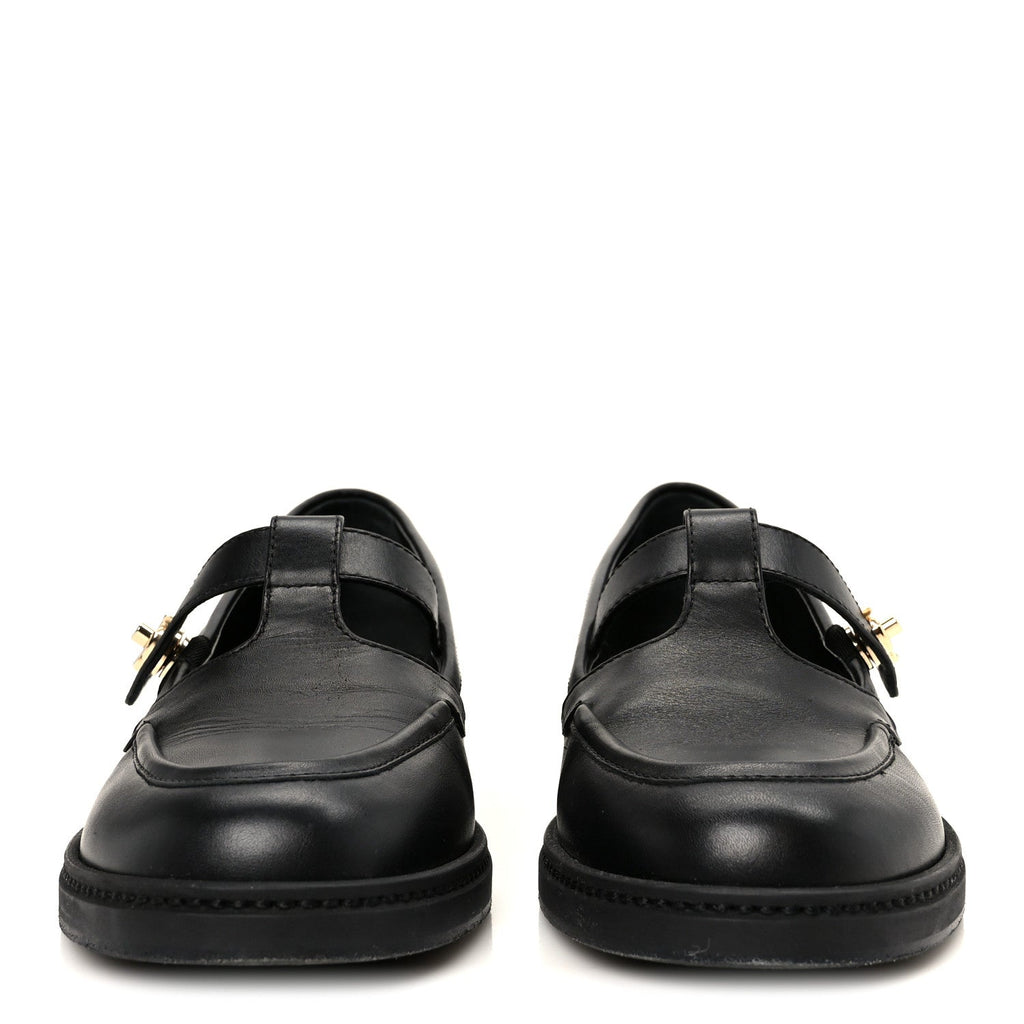 Chanel - Calfskin CC Turnlock Moccasins