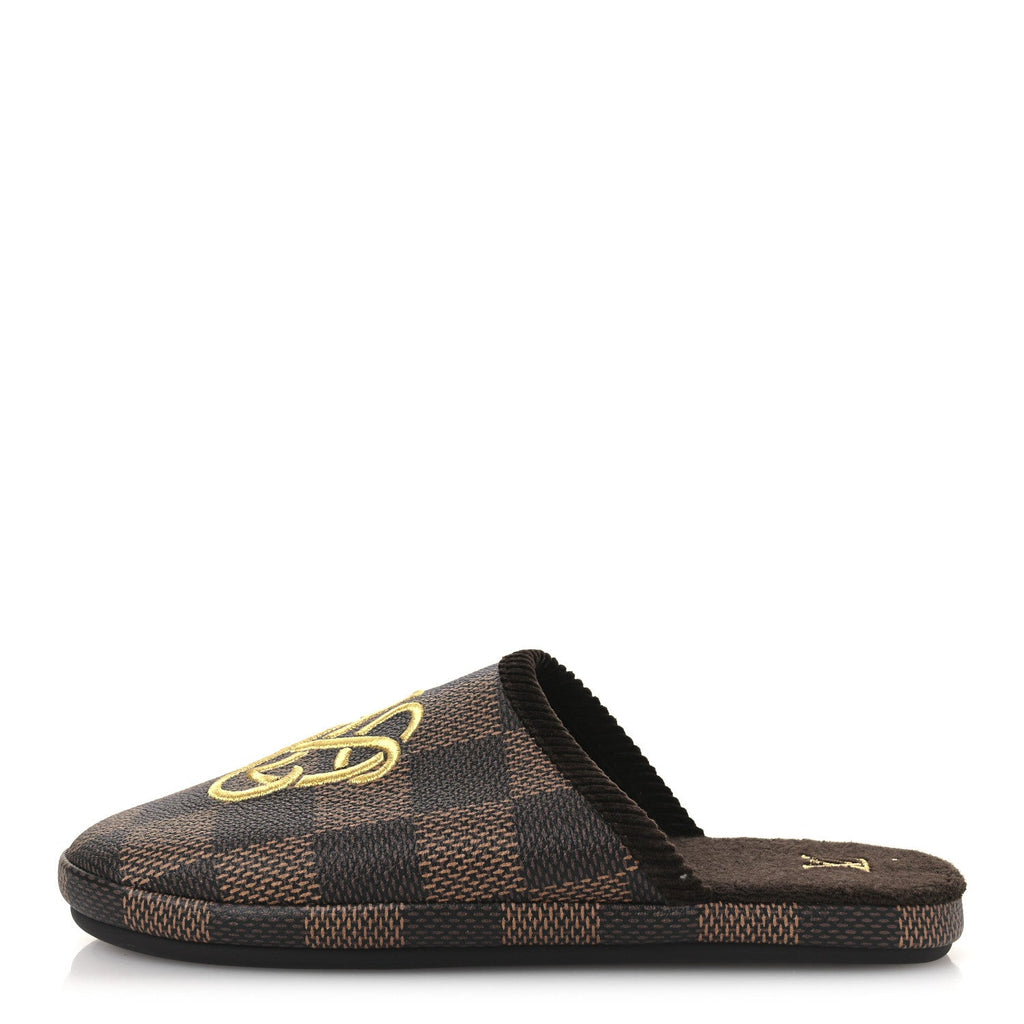 Louis Vuitton - Damier Ebene Palace Slippers 8 Mocha
