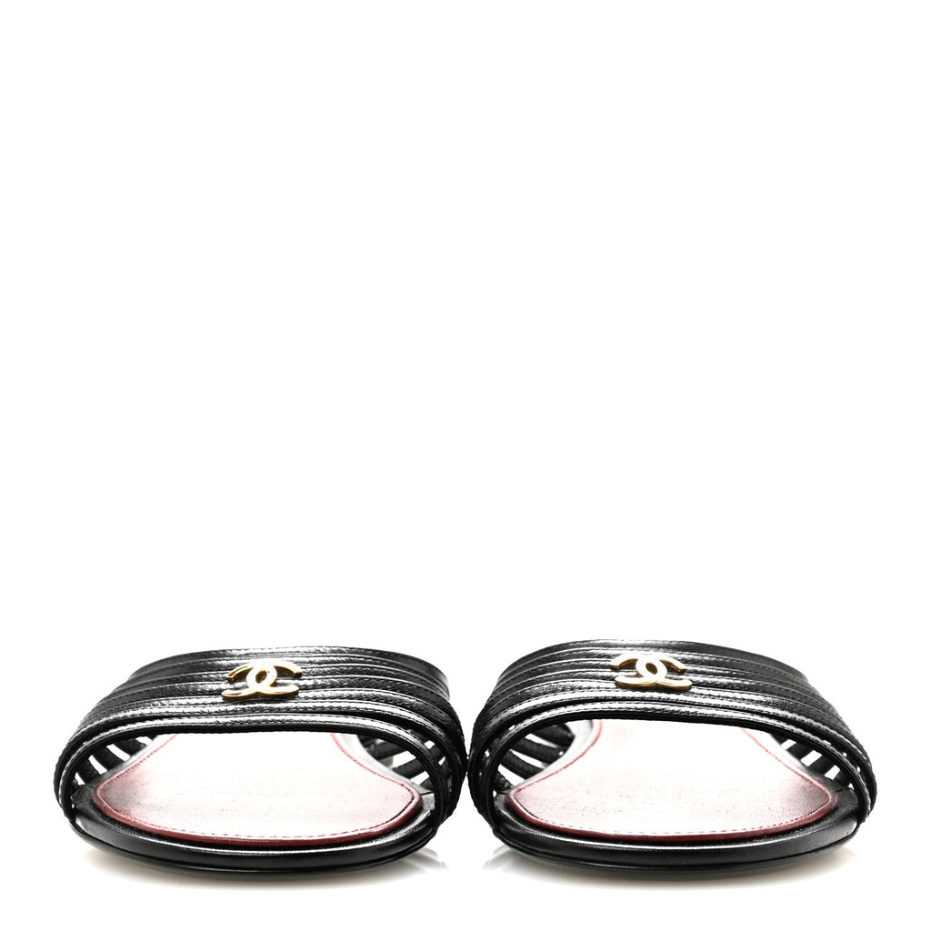 Chanel - Goatskin CC Sandals