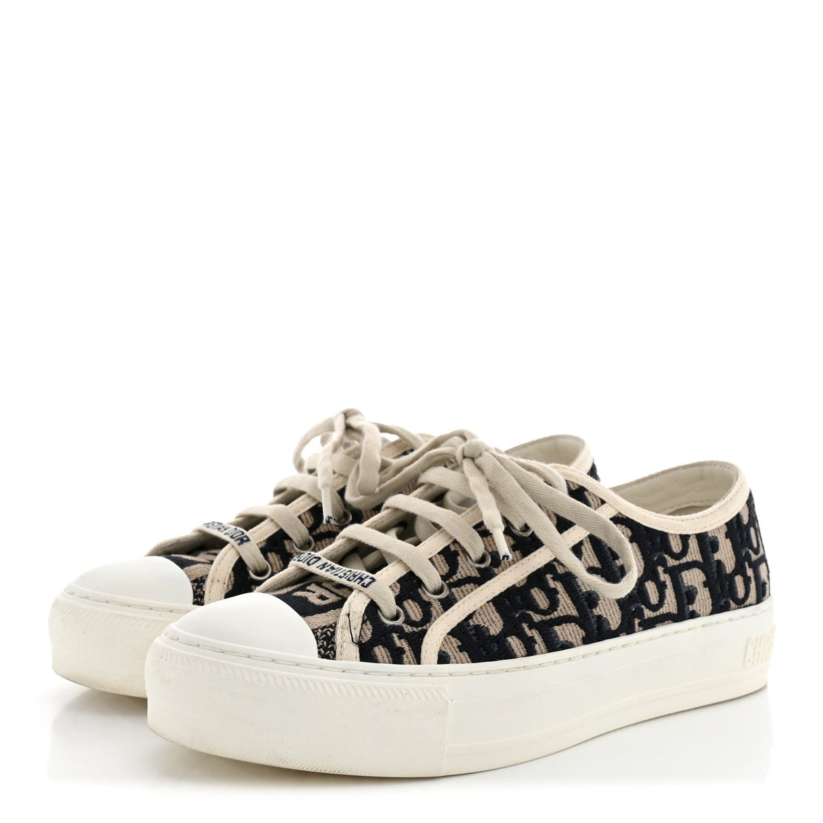 Dior - Canvas Oblique Walk’N’Dior Low Top Sneakers