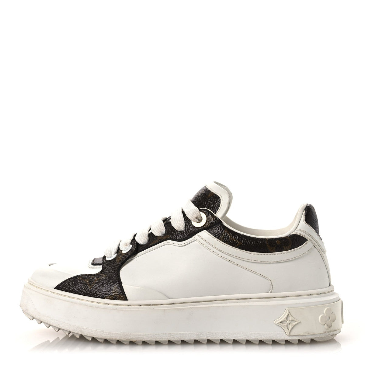 Louis Vuitton - Calfskin Embossed Monogram Time Out Sneakers