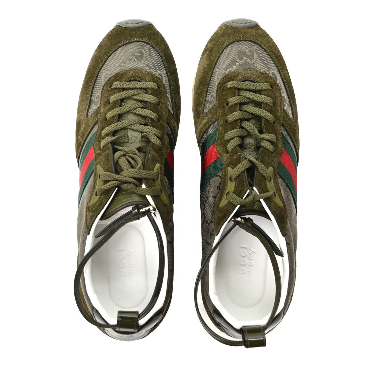 Gucci - GG Suede Monogram Web Re-Motion Sneakers