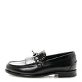 Hermès - Glazed Calfskin Medor Studded Fringe Destin Loafer