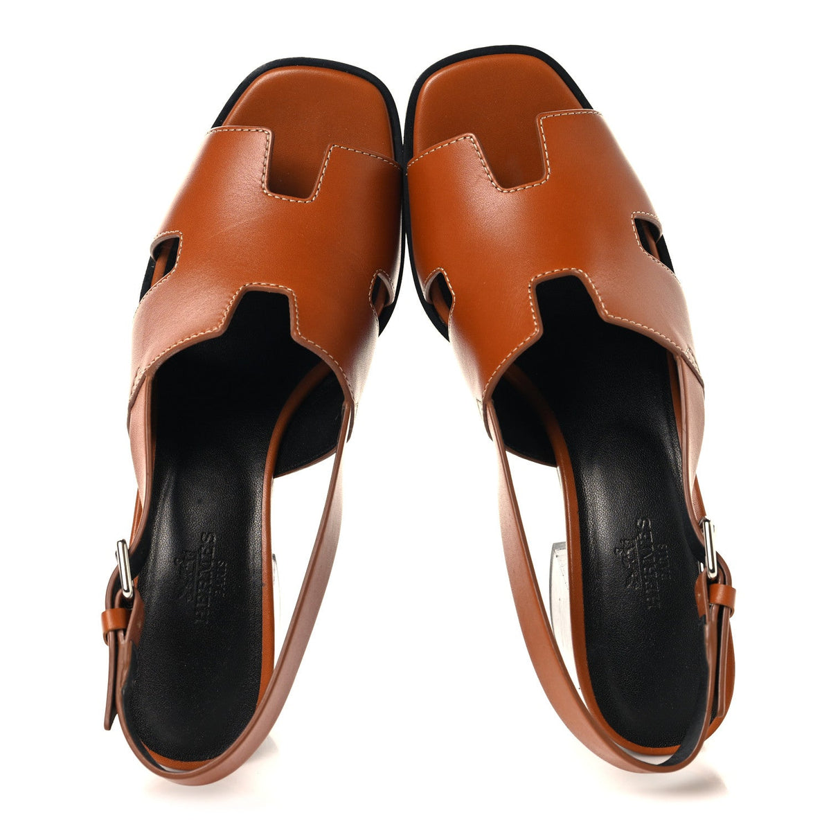 Hermès - Calfskin Elbe 60 Sandals