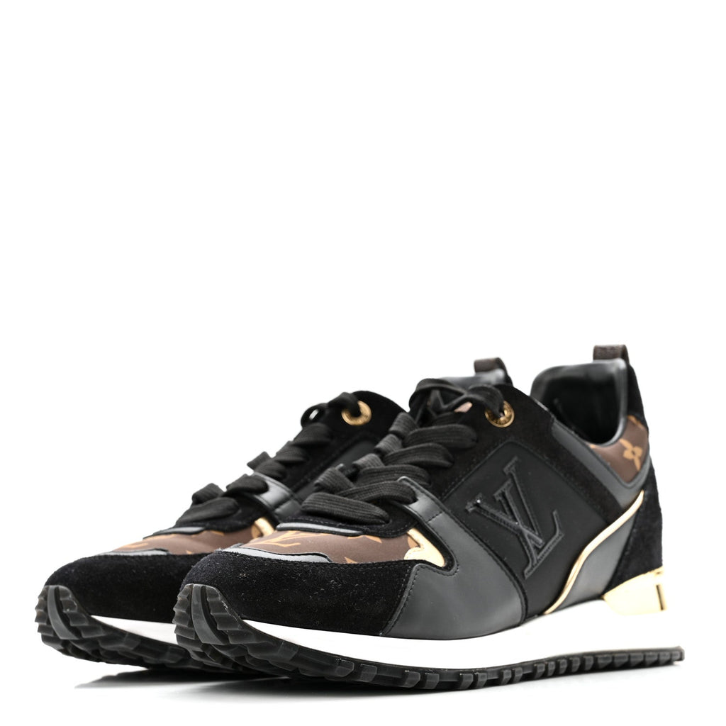 Louis Vuitton - Suede Calfskin Recycled Monogram Nylon Run Away Sneakers