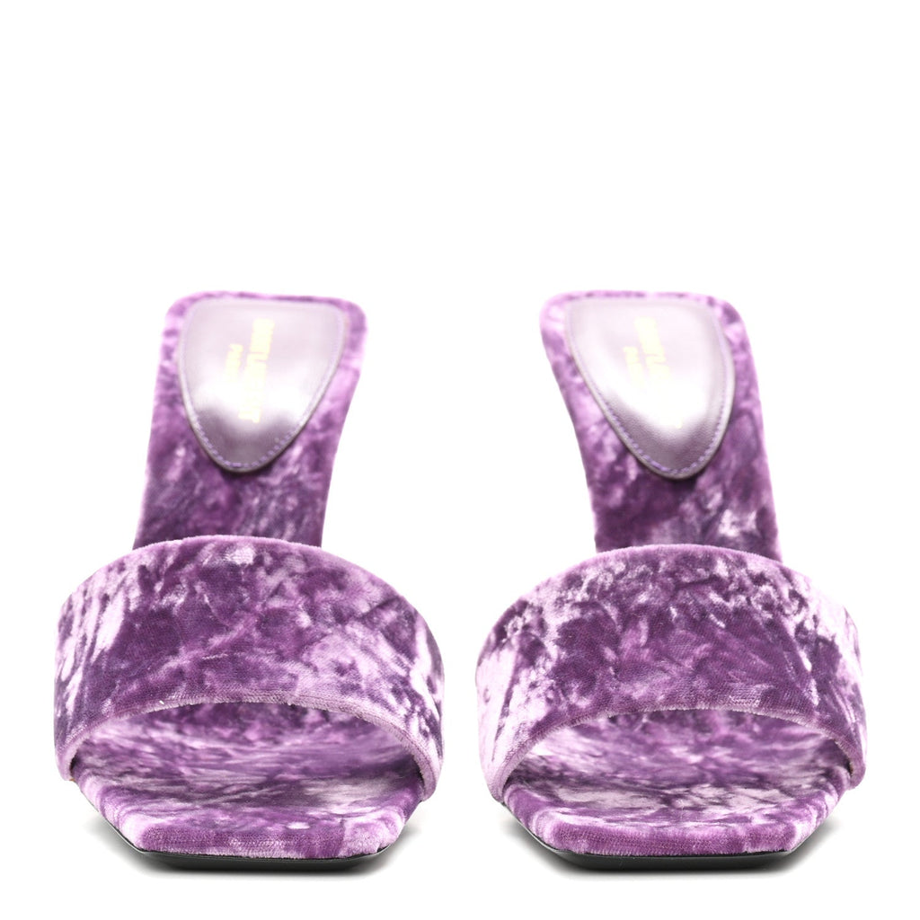 Saint Laurent - Velvet Baliqua 105 Mule Sandals