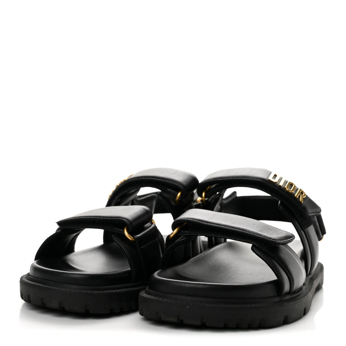 Dior - Lambskin Dioract 10mm Sandals - Black