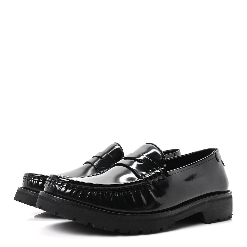 Saint Laurent - Glazed Calfskin Master Le Loafer 15 Moccassins