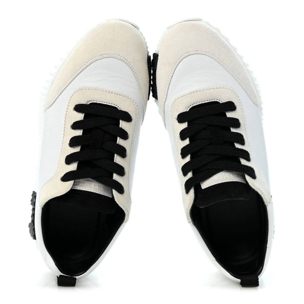 Hermès - Calfskin Suede Goatskin Bouncing Sneakers