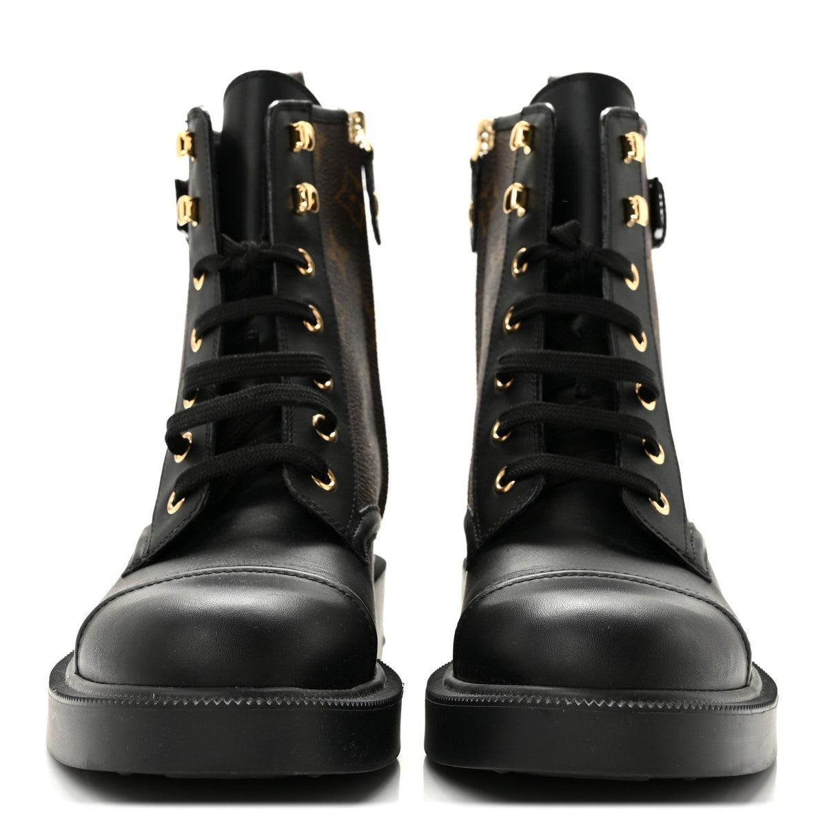 Louis Vuitton - Calfskin Monogram Citizen Flat Ranger Boots
