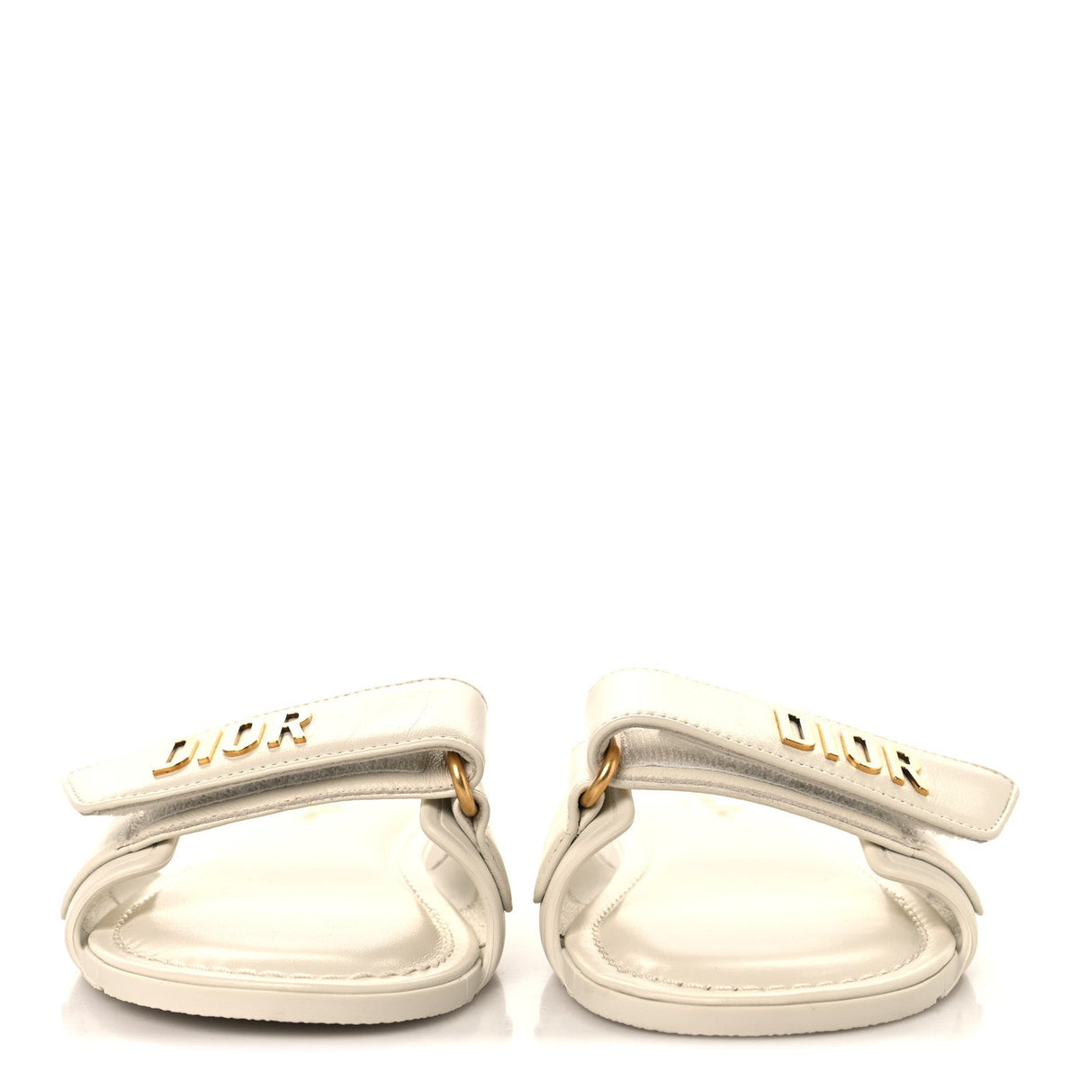 Dior - Lambskin Rubber Dioriviera Dioract Flat Slide Sandals