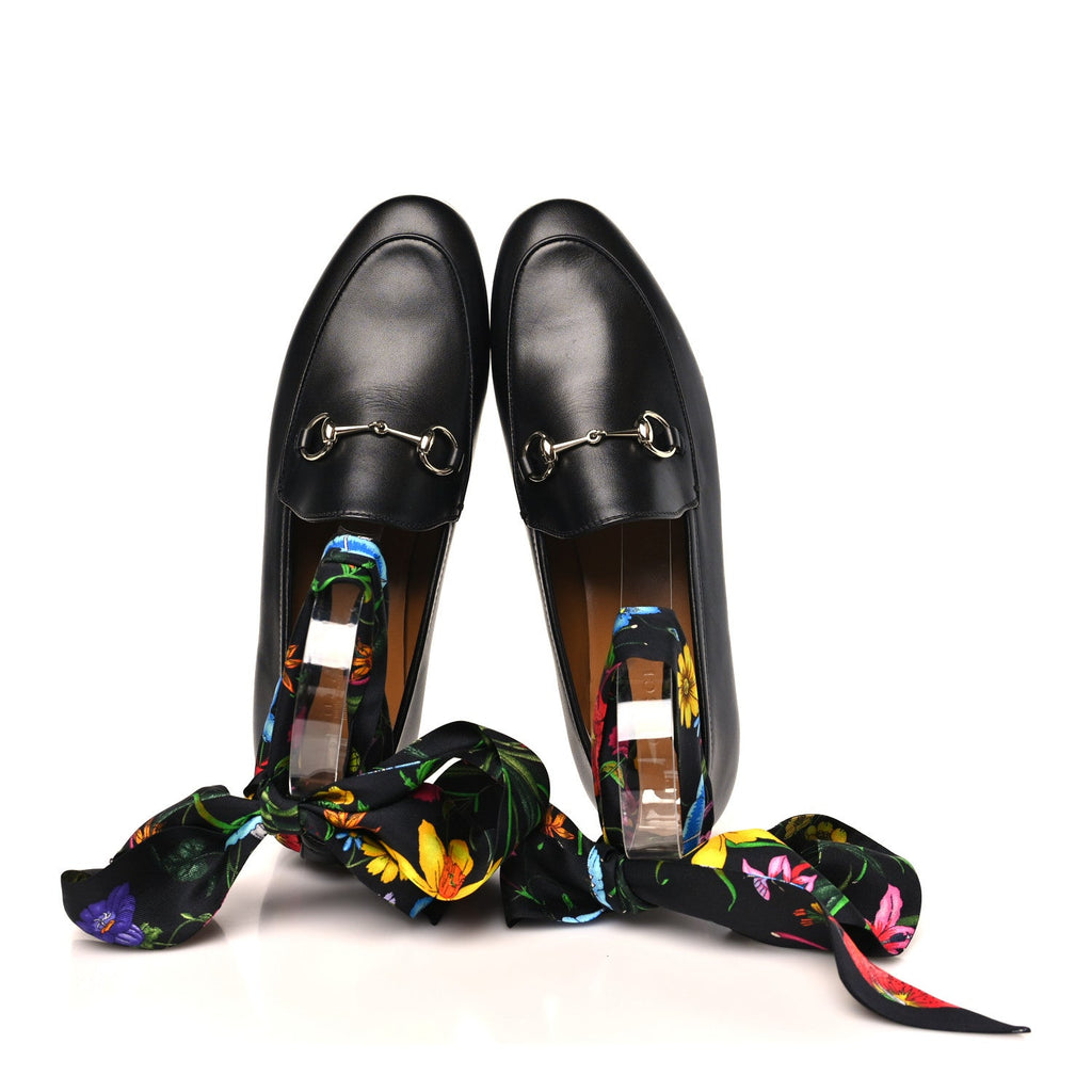 Gucci - Betis Glamour Calfskin Silk Jordaan Loafers