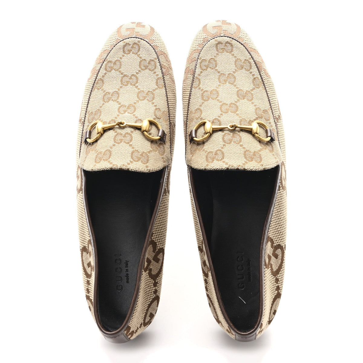 Gucci - Monogram Jumbo GG Malaga Kid Horsebit Jordaan Loafers