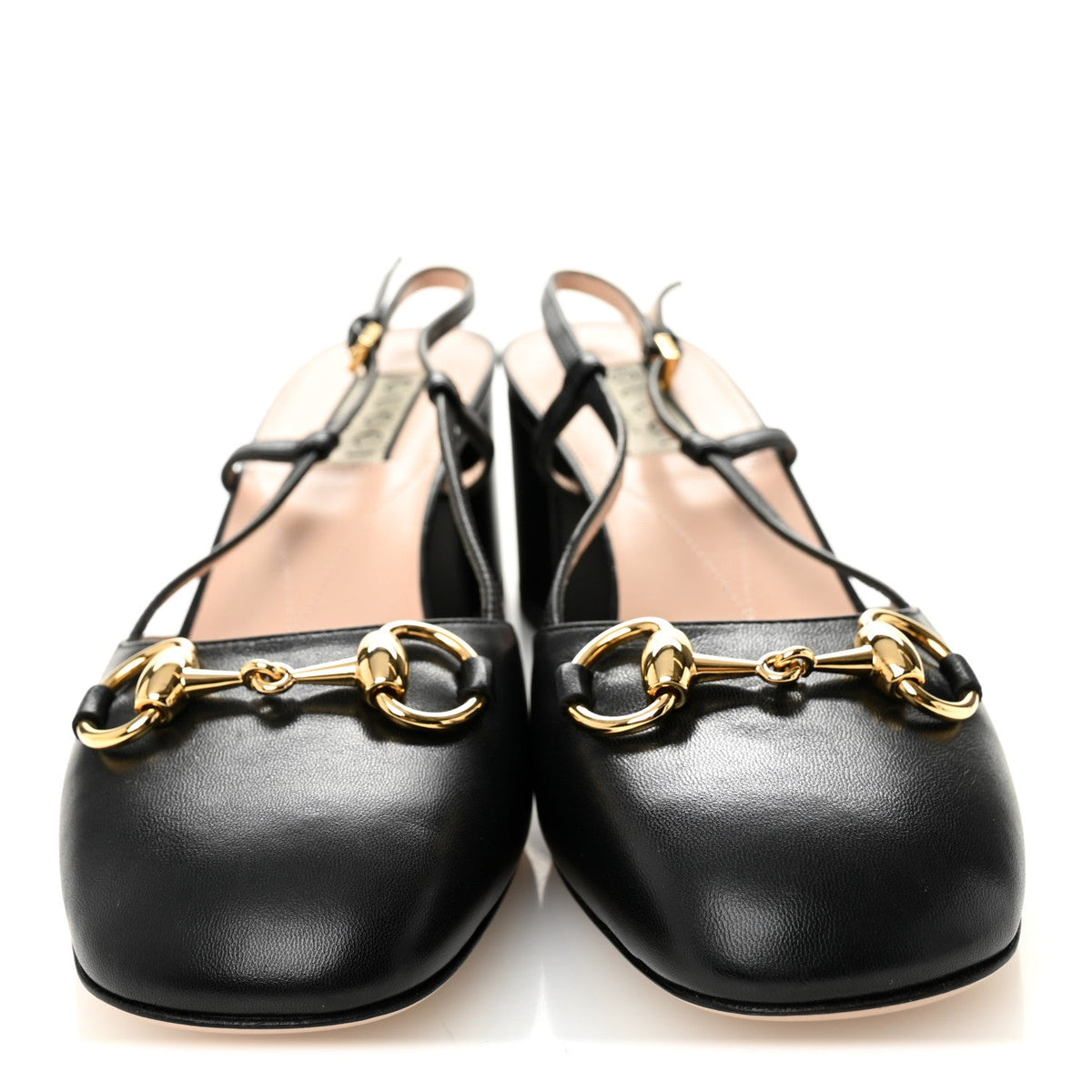 Gucci - Malaga Kid Horsebit 70mm Slingback Pumps