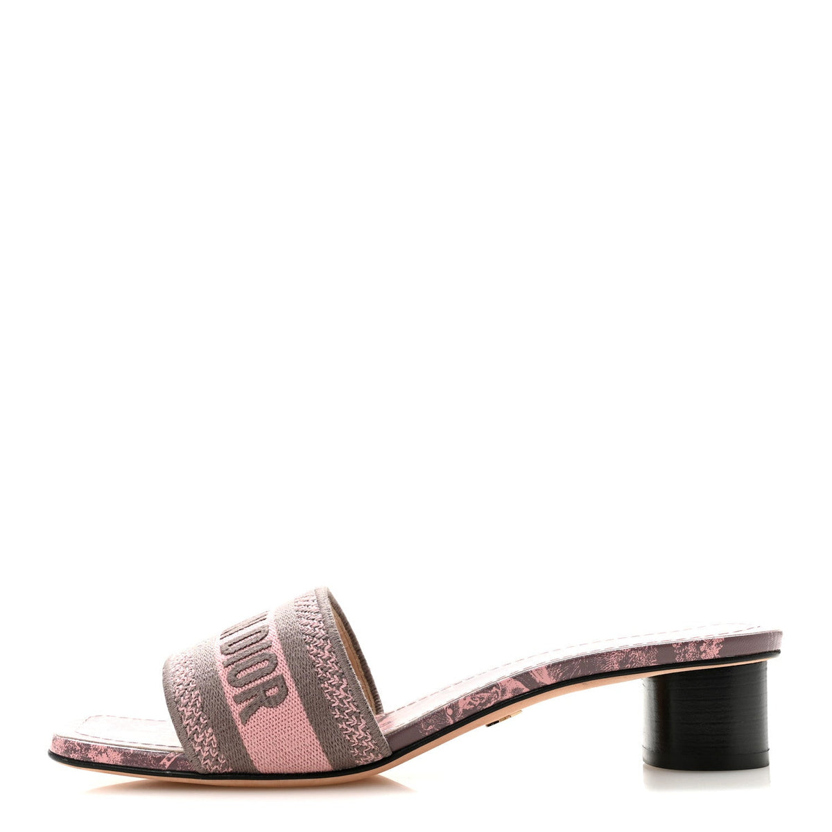 Dior - Canvas Toile De Jouy Embroidered Dway 35mm Slide Sandals