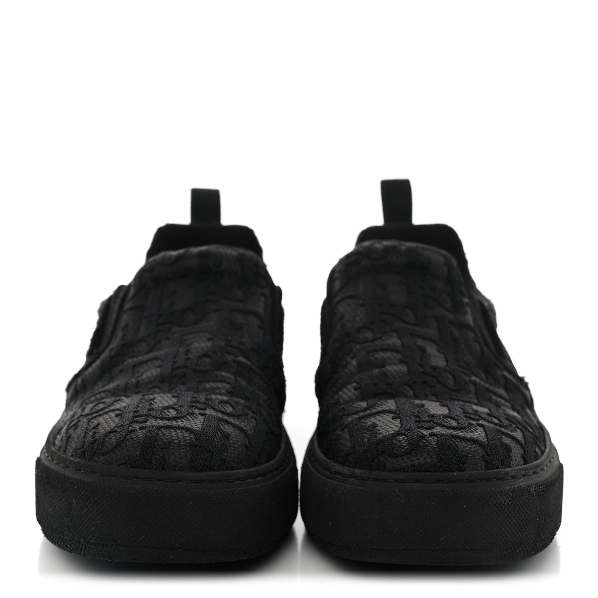 Dior - Shiny Technical Fabric Oblique Embroidered Solar Slip On Sneakers