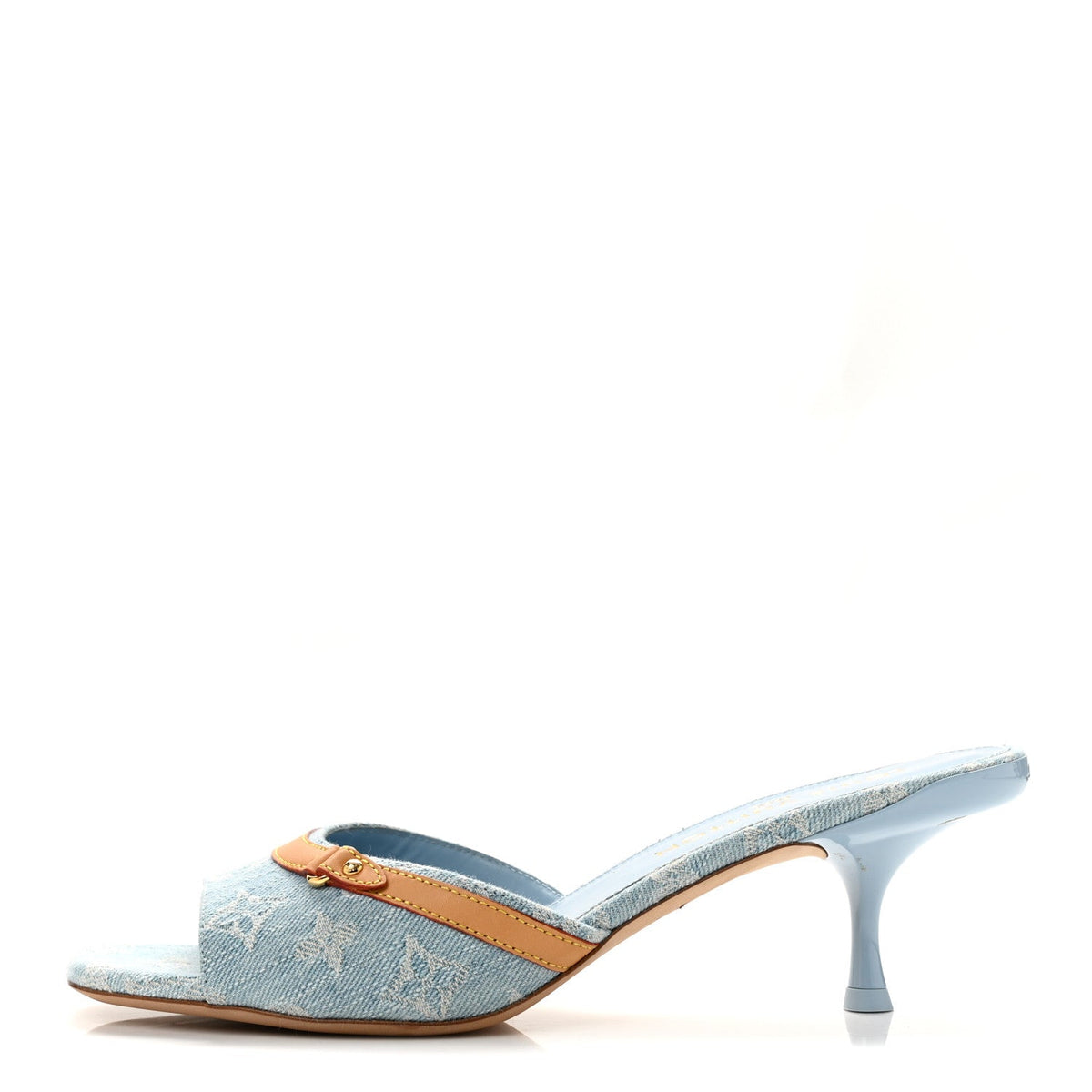 Louis Vuitton - Monogram Denim 6AM Mules - Light Blue