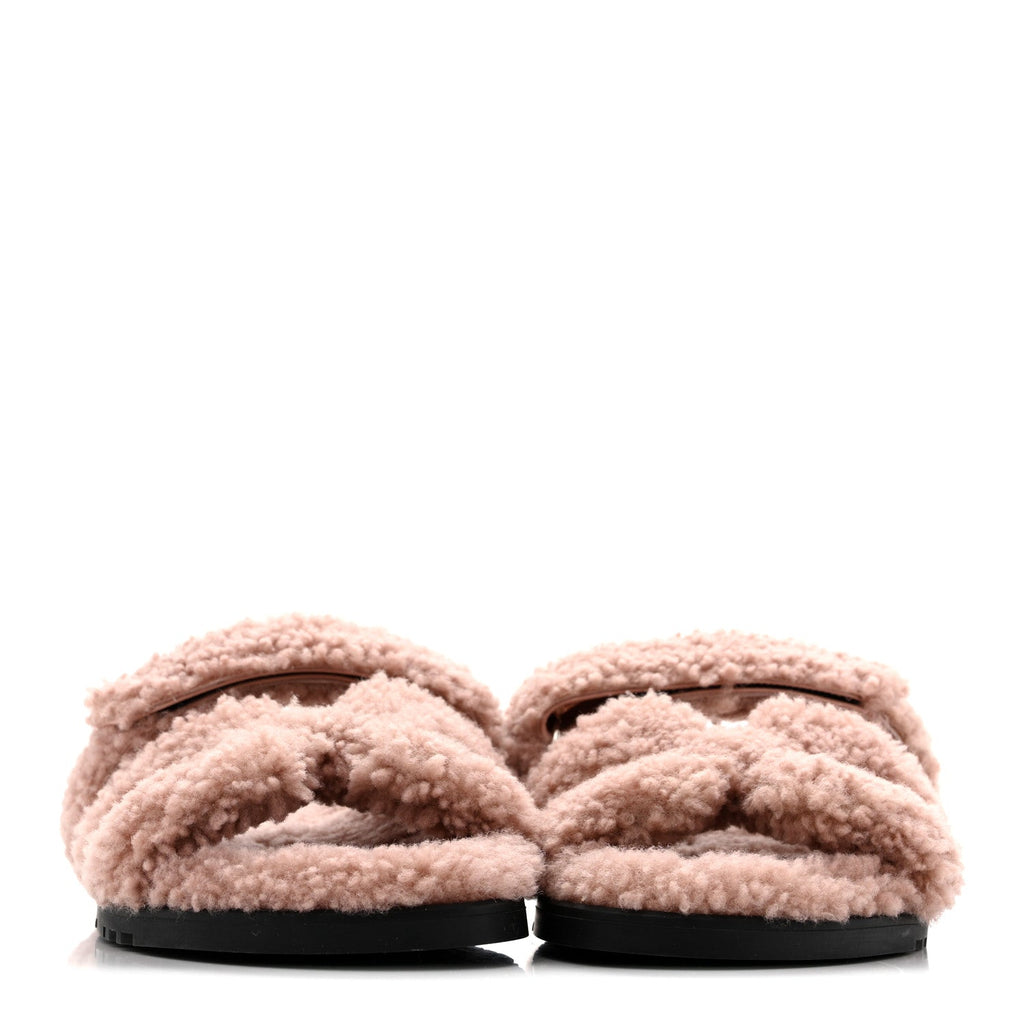 Hermès - Woolskin Chypre Sandals