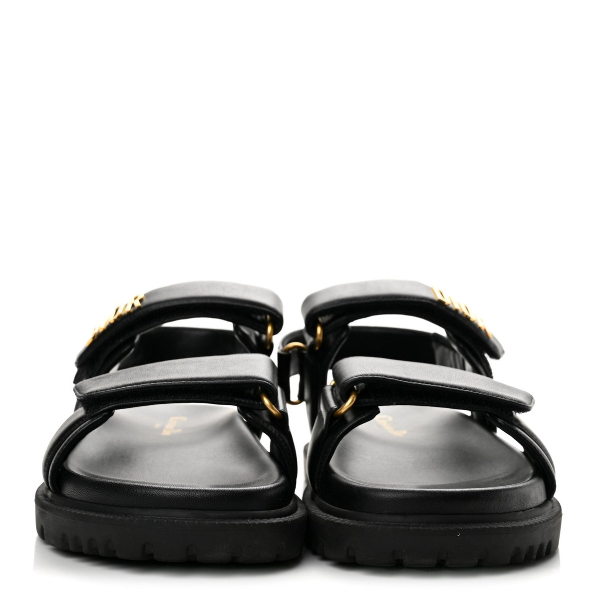 Dior - Lambskin Dioract 10mm Sandals - Black