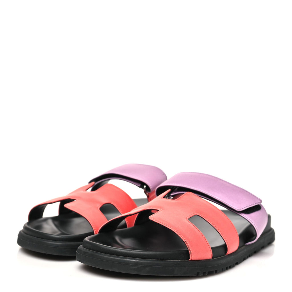 Hermès - Satin Crepe Chypre Sandals