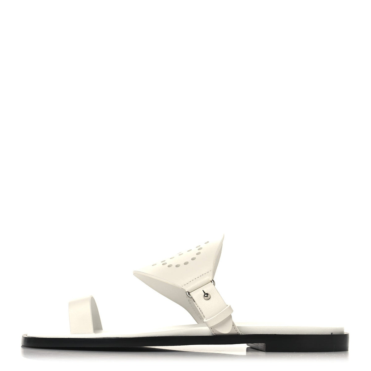 Hermès - Calfskin Perforated Hera Sandals