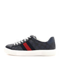 Gucci - GG Supreme Monogram Web New Ace Sneakers 9.5 Dark Blue