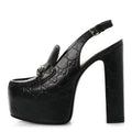 Gucci - Guccissima Horsebit Platform 70/160mm Slingback Mules