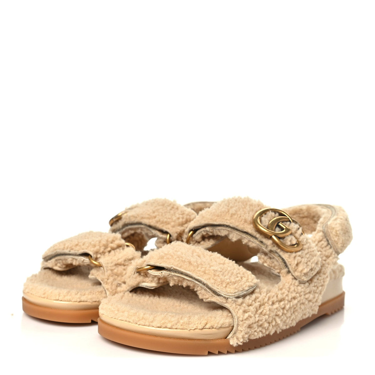 Gucci - Merino Wool Interlocking G Dad Sandals