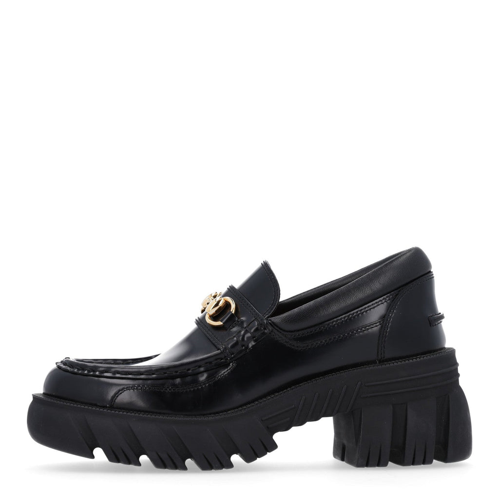 Gucci - Magnum Calfskin Nappa Samoa Horsebit Platform Chunky Lug Sole 40mm Loafers