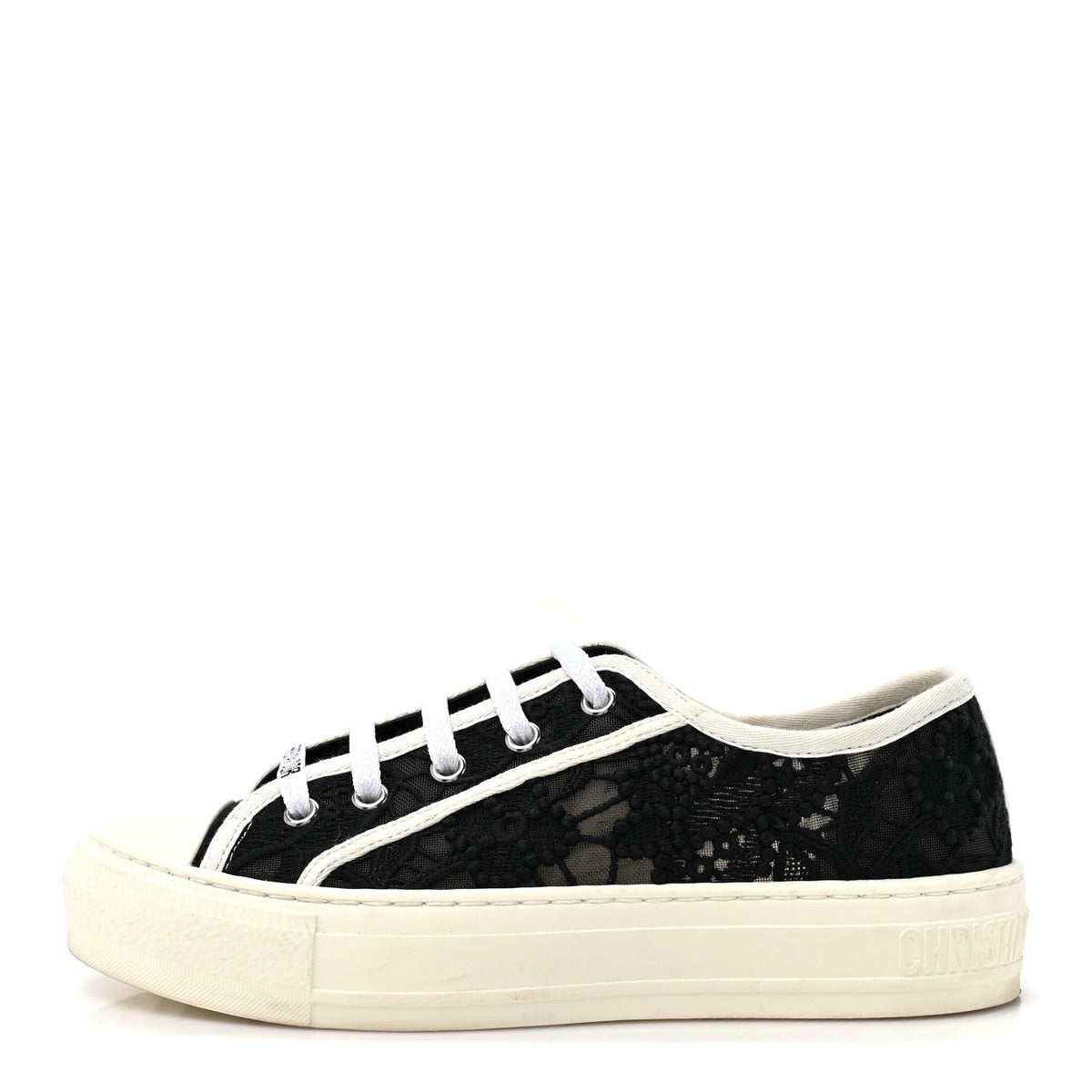 Dior - Macramé Embroidered Cotton Walk’N’Dior Low Top Sneakers