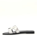 Hermès - Metallic Chevre Oran Sandals