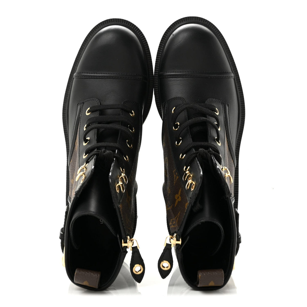Louis Vuitton - Calfskin Monogram Citizen Flat Ranger Boots