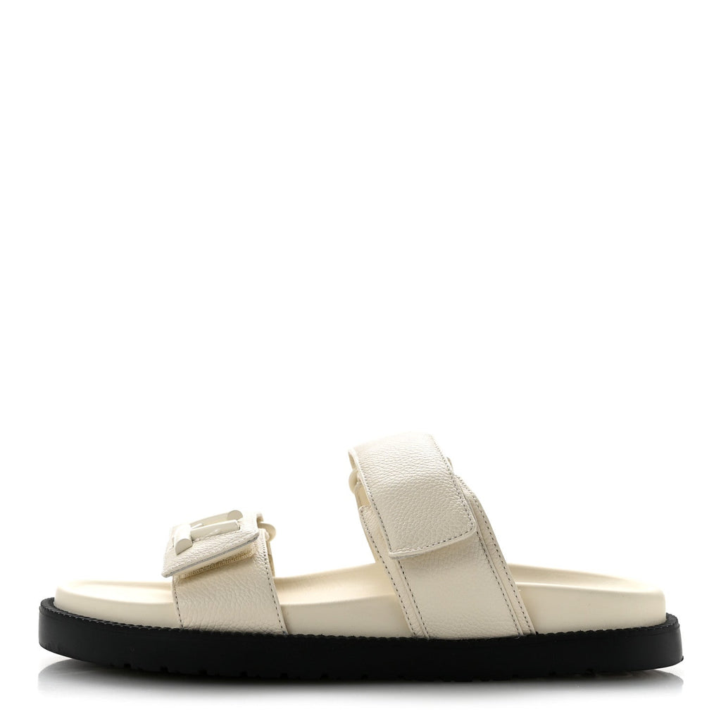Louis Vuitton - Grained Calfskin Sunset Comfort Flat Sandals