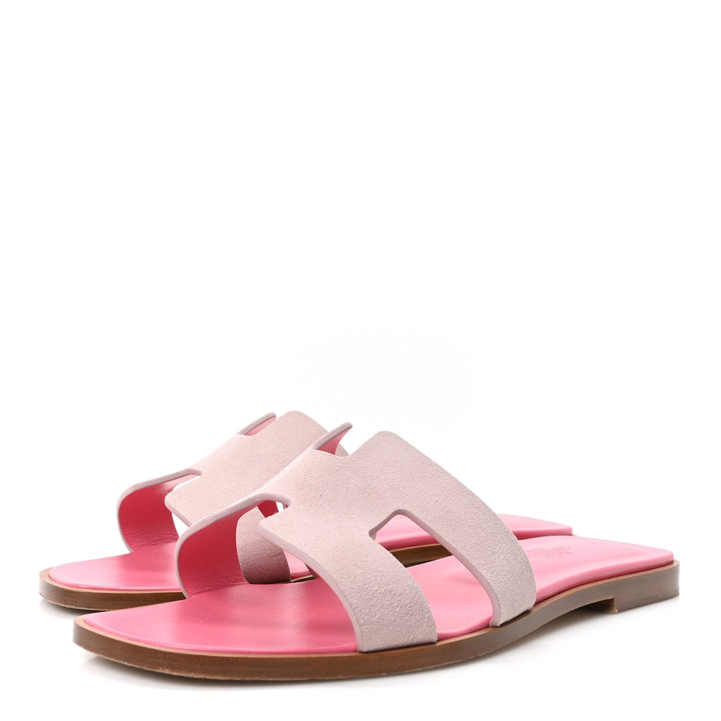 Hermès - Suede Goatskin Oran Sandals